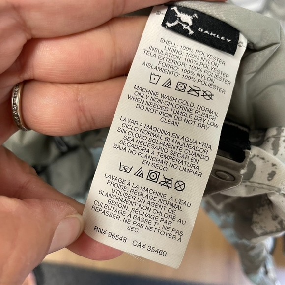 Oakley Anorak Fit Ski Jacket Mens Medium Blue Gray Outdoor Gorpcore Activewear - Picture 11 of 12